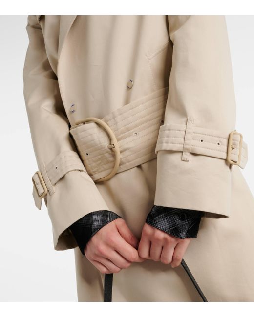 Trench-coat en coton et soie Burberry en coloris Natural