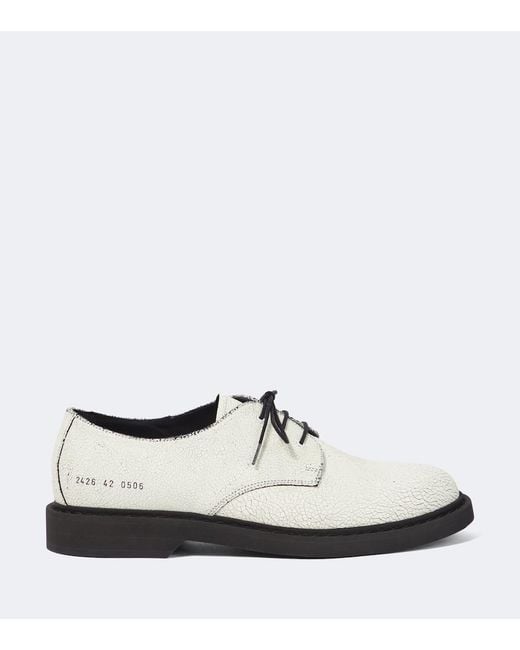Common Projects Derbyschuhe Aus Leder in White für Herren