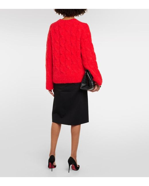 Dorothee Schumacher Red Pullover Fluffy Touch