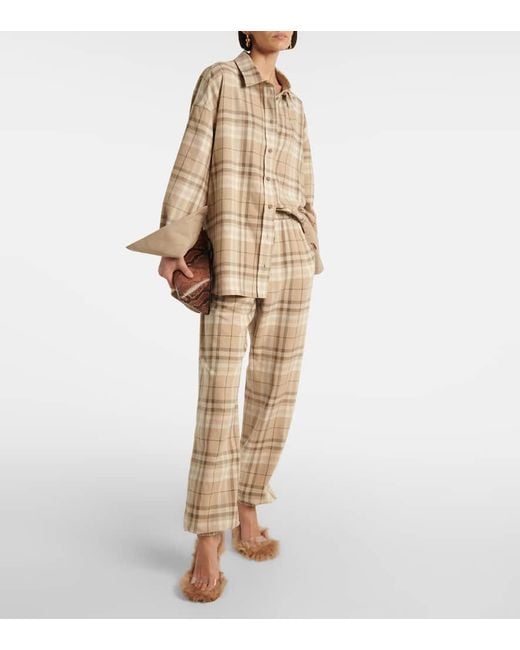 The Attico Natural Hemd Aus Einem Baumwollgemisch