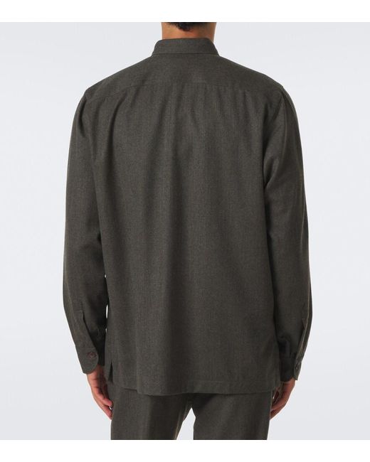 Rubinacci Green Wool Jacket for men