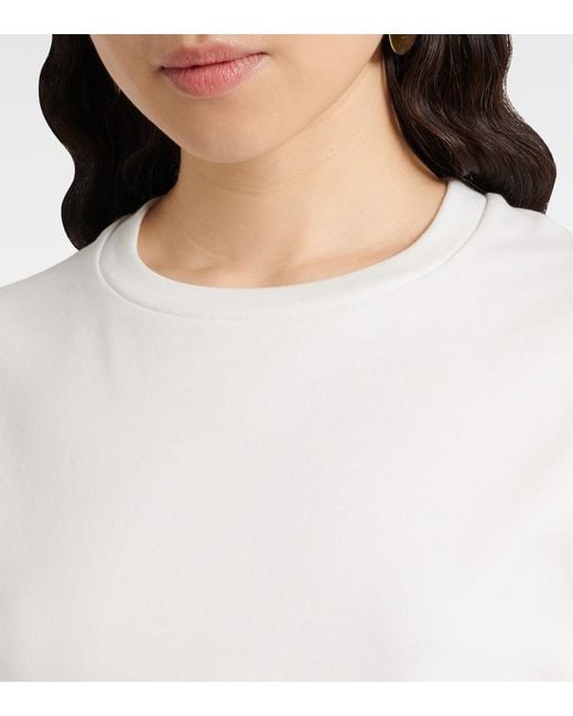 Jil Sander White Cotton Jersey Top