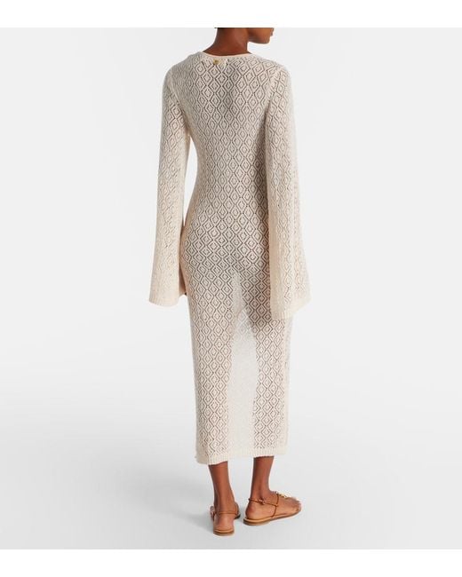 Bananhot White Joan Open-Knit Beach Cover-Up