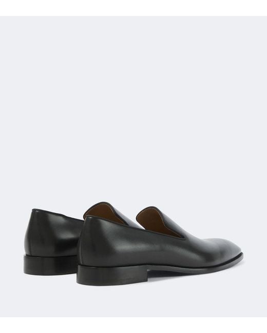 Christian Louboutin Black Danny Flex Leather Loafers for men