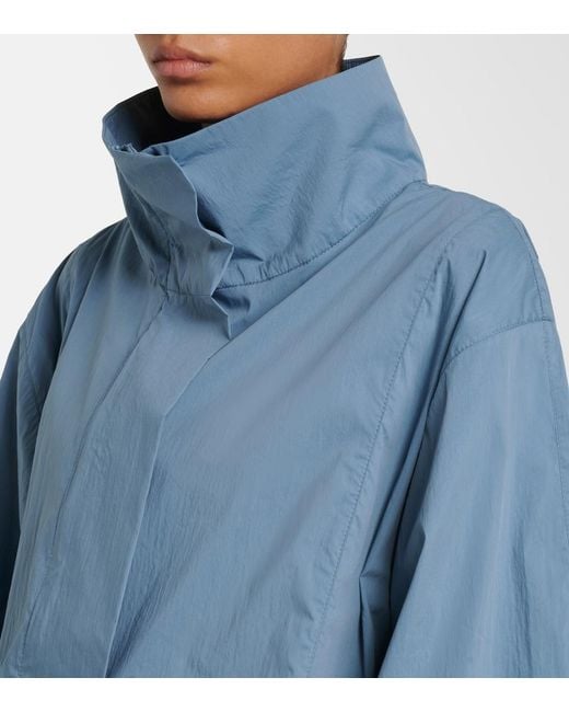Norba Blue Shell Cotton-Blend Jacket