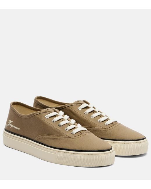 Jacquemus Green Fefe Canvas Sneakers
