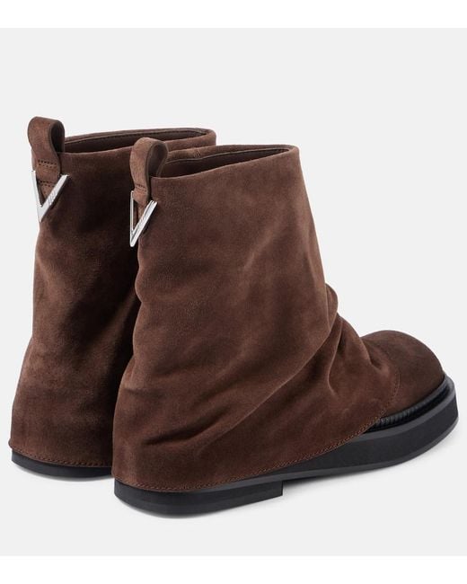 The Attico Brown Mini Robin Combat Boots