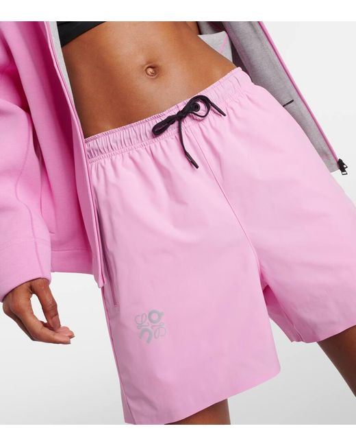 Loewe Pink X On Technical Shorts