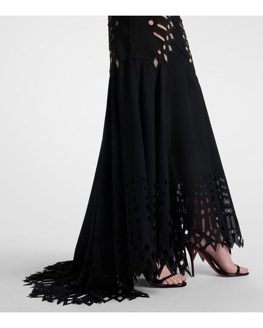Blumarine Black Mesh Gown