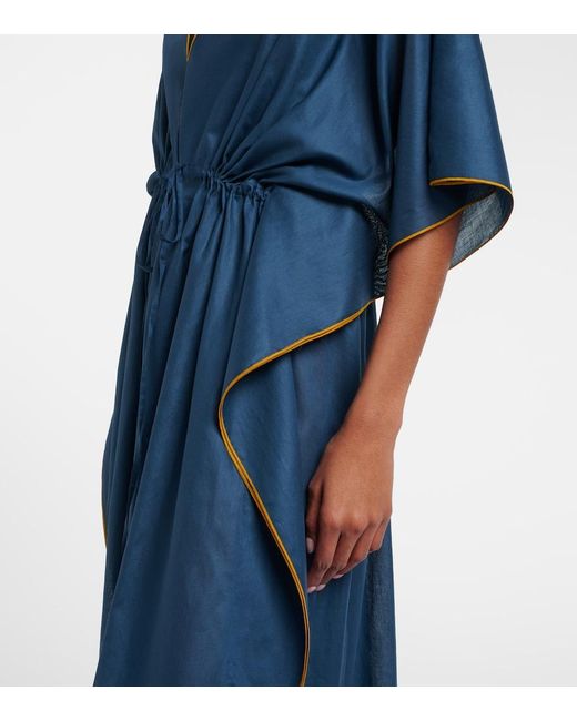 Eres Blue Voilier Cotton Kaftan
