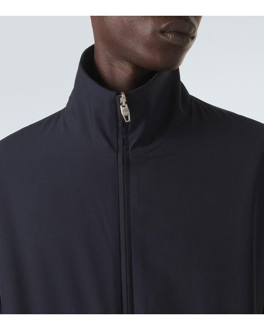 Umit Benan Blue Phil Reversible Silk Jacket for men
