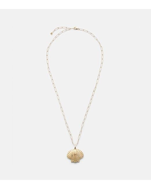 Mateo Metallic Venus Large 14Kt Pendant Necklace