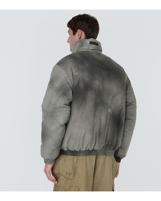 Acne Studios Tie-dye Puffer Jacket in Gray for Men | Lyst