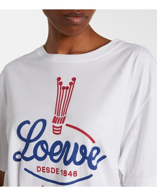 Loewe White Logo Jersey T-Shirt