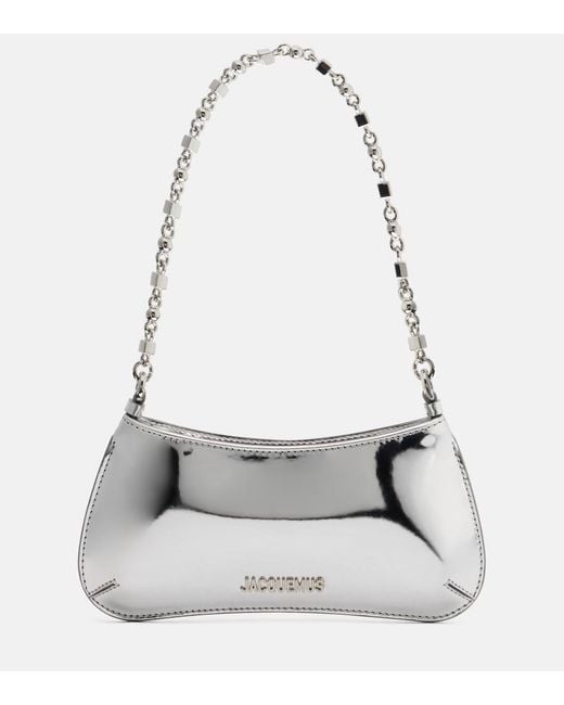 Jacquemus Gray Bisou Small Mirrored Shoulder Bag