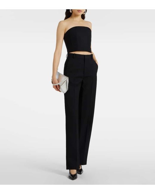 Wardrobe NYC Blue Gerade Hose Aus Schurwolle