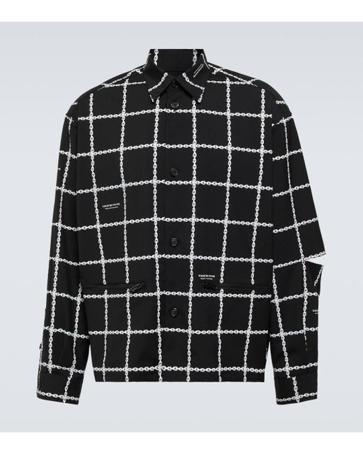 Undercover Black Printed Wool-blend Jacket for men