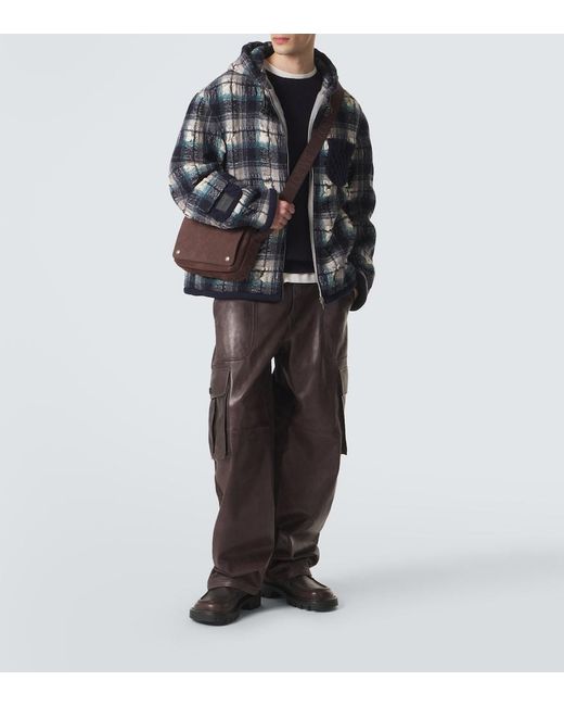 Borsa A Tracolla Pebble Medium di Loewe in Brown da Uomo