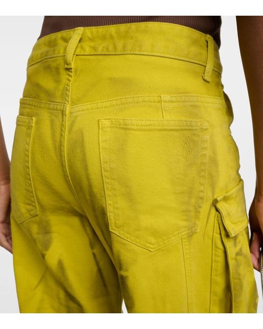 Jeans cargo Fern di The Attico in Yellow