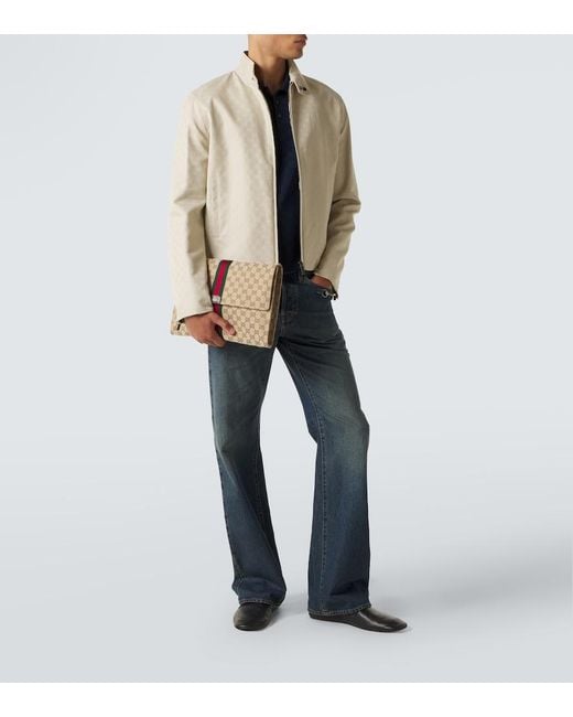 Gucci Natural Gg Canvas Medium Pouch for men