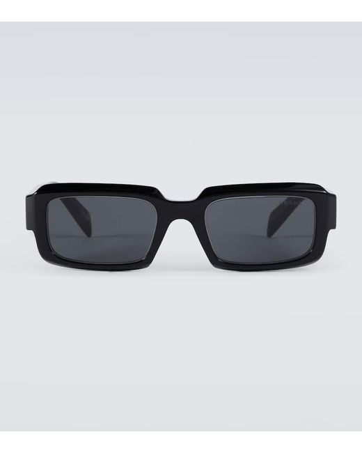 Gafas de sol rectangulares Symbole Prada de hombre de color Black