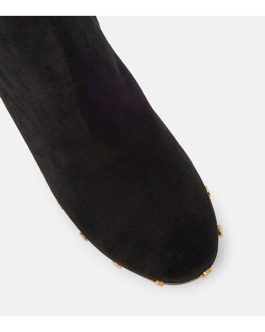 Veronica Beard Black Gavi Suede Ankle Boots
