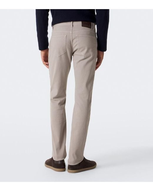 Brioni Gray Meribel Slim Jeans for men