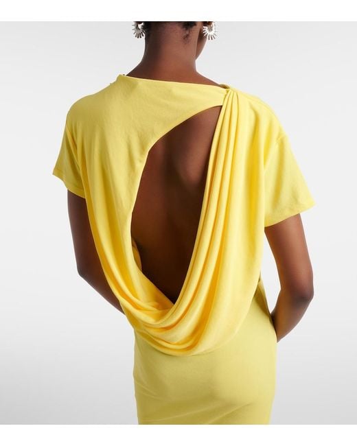 Jacquemus Yellow Mistral Minidress