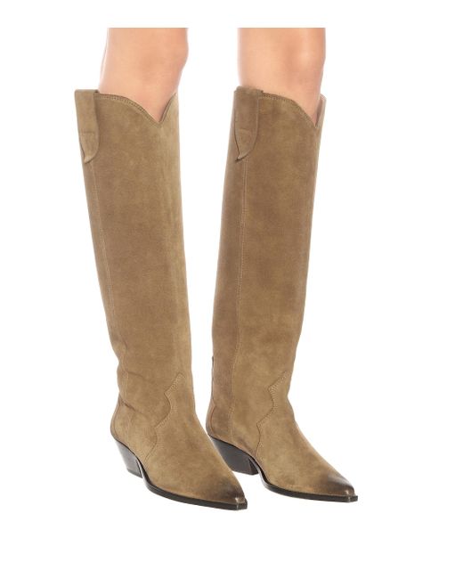 isabel marant denvee suede boot