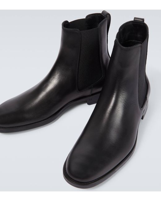 Tom Ford Black Robert Leather Chelsea Boots for men