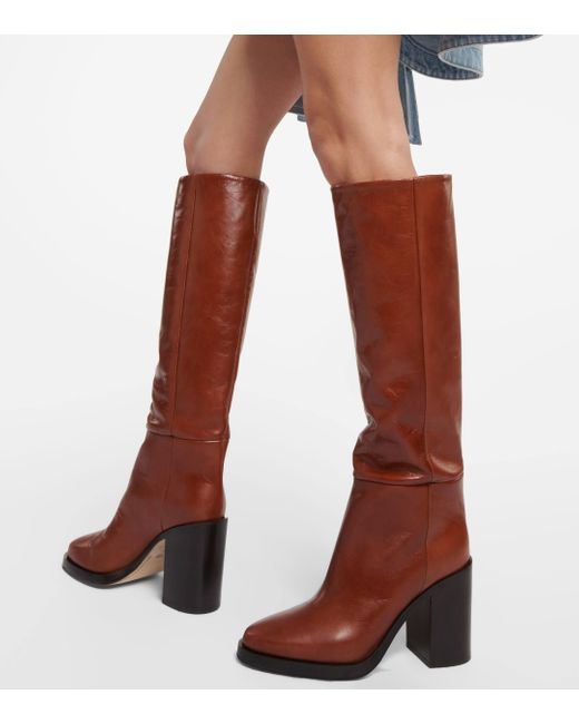 Paris Texas Brown Ophelia Leather Boots