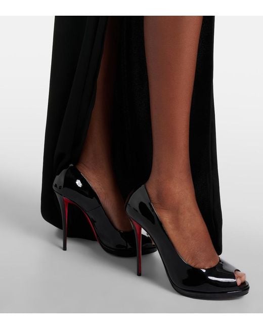 Christian Louboutin Lady Z Peep Toe Pump in Black | Lyst