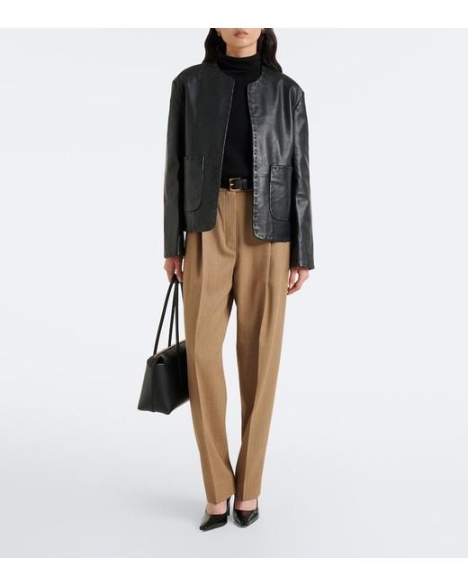 Rohe Black Leather Jacket
