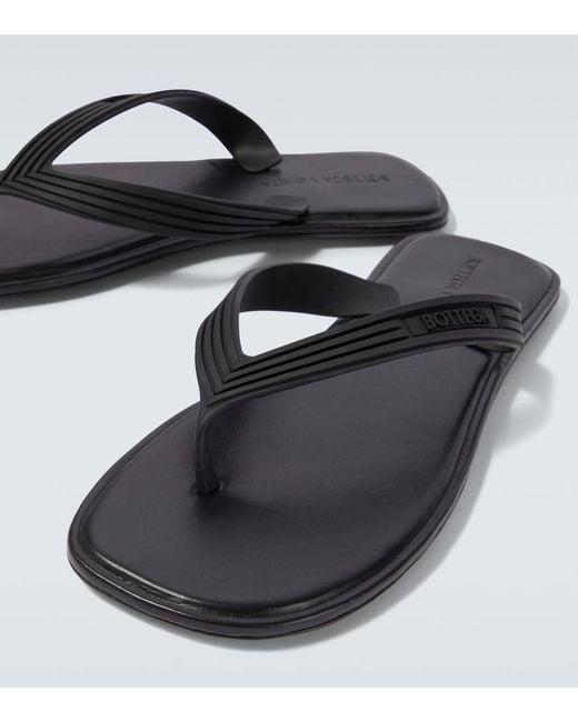 Bottega Veneta Blue Sampieri Thong Sandals for men