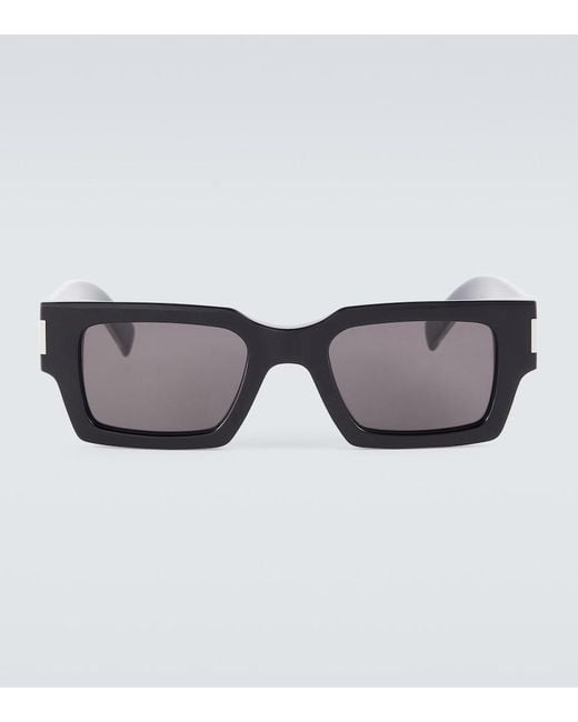 Saint Laurent Brown Rectangular Sunglasses for men