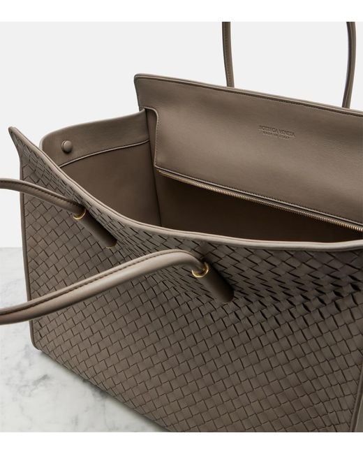 Bottega Veneta Brown Tote Bag Barbara Medium Aus Leder