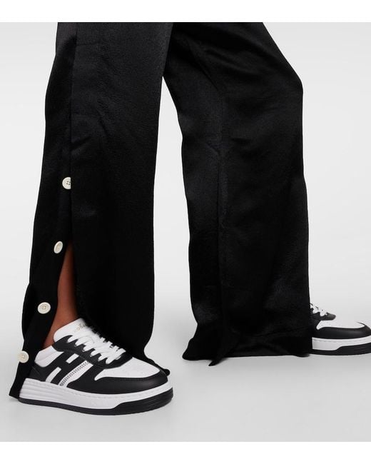 Hogan White H360 Lace Up Sneakers