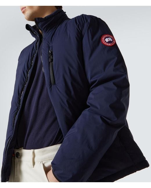 Canada Goose Blue Lodge Navy Feather-light Shell Jacket, Navy, Shell Jacket for men