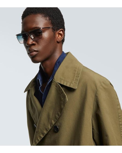 Jacques Marie Mage Blue Bresson Aviator Sunglasses for men