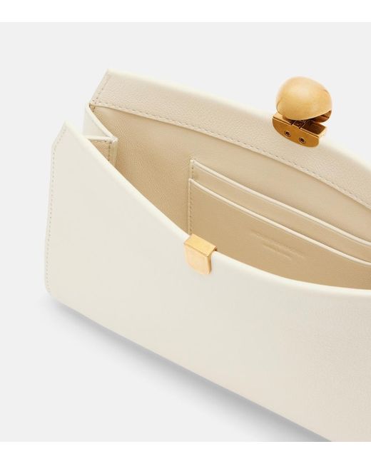 Nour Hammour Natural Lou Leather Clutch