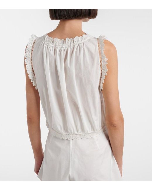 Doen White Top Traveler Aus Baumwolle