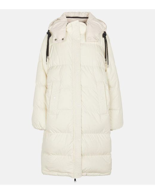 Moncler Natural Erysimum Hooded Down Coat