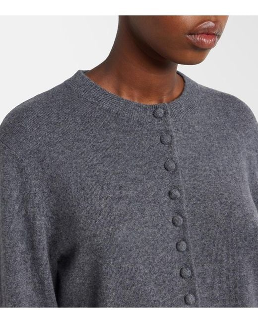Lisa Yang Gray Wilona Cashmere Cardigan
