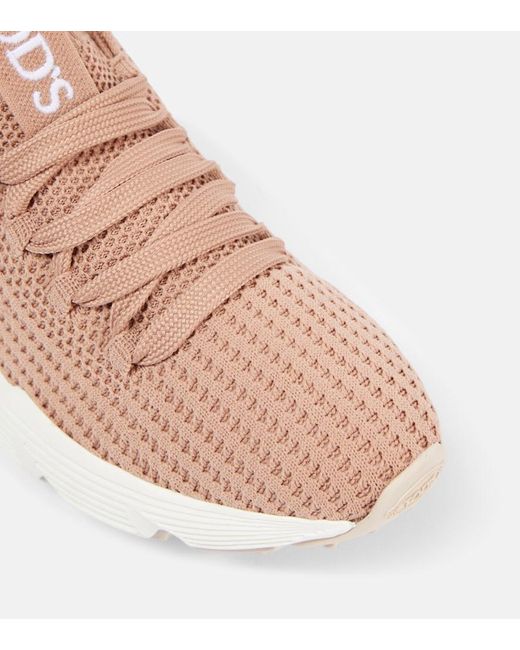 Tod's Pink Knitted Sneakers