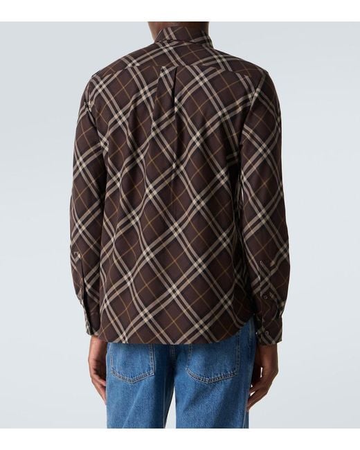 Burberry Black Robert Essentials Classic Long Sleeve Shirt for men