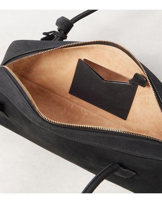 Alaïa Black Le Teckel Medium Suede Shoulder Bag