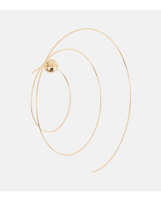 Alaïa White Ohrringe Thin Spiral S