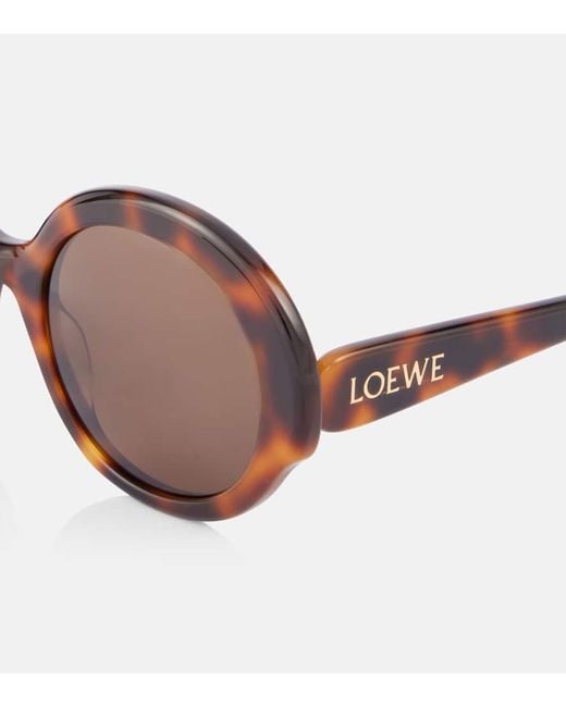 Occhiali Da Sole Oversize Round Slim di Loewe in Brown