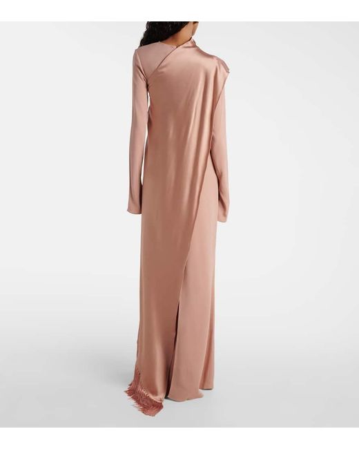 Robe Longue Mounia En Crepe De Cady ‎Taller Marmo en coloris Pink