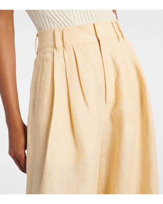 Posse Natural Parker High-Rise Wide-Leg Pants